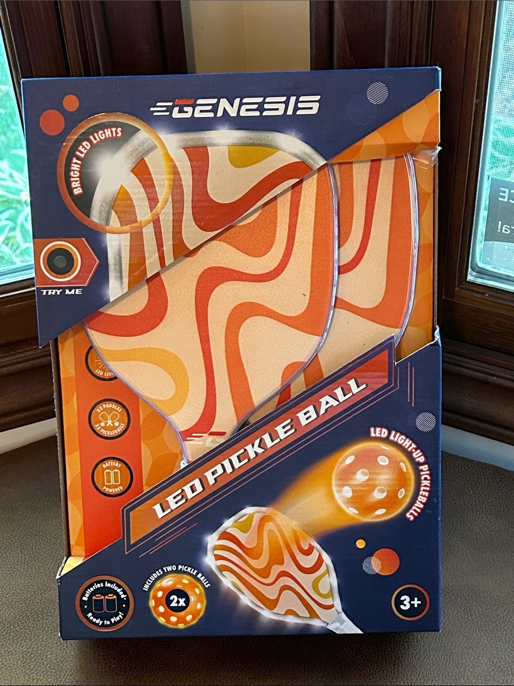EGENESIS Orange LED Pickleball Paddle Set